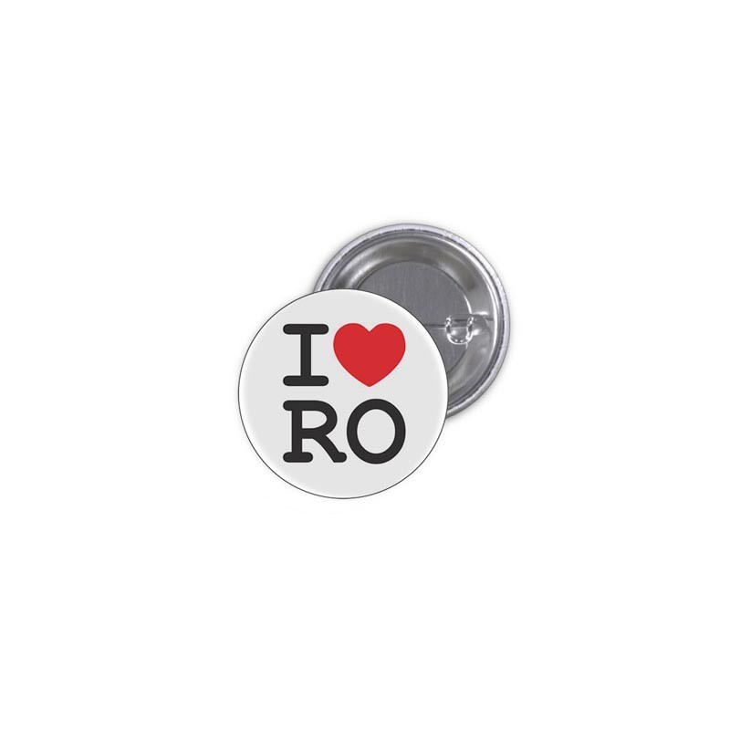 Specificity Maintenance sector Suveniruri - Insigna "I Love RO"